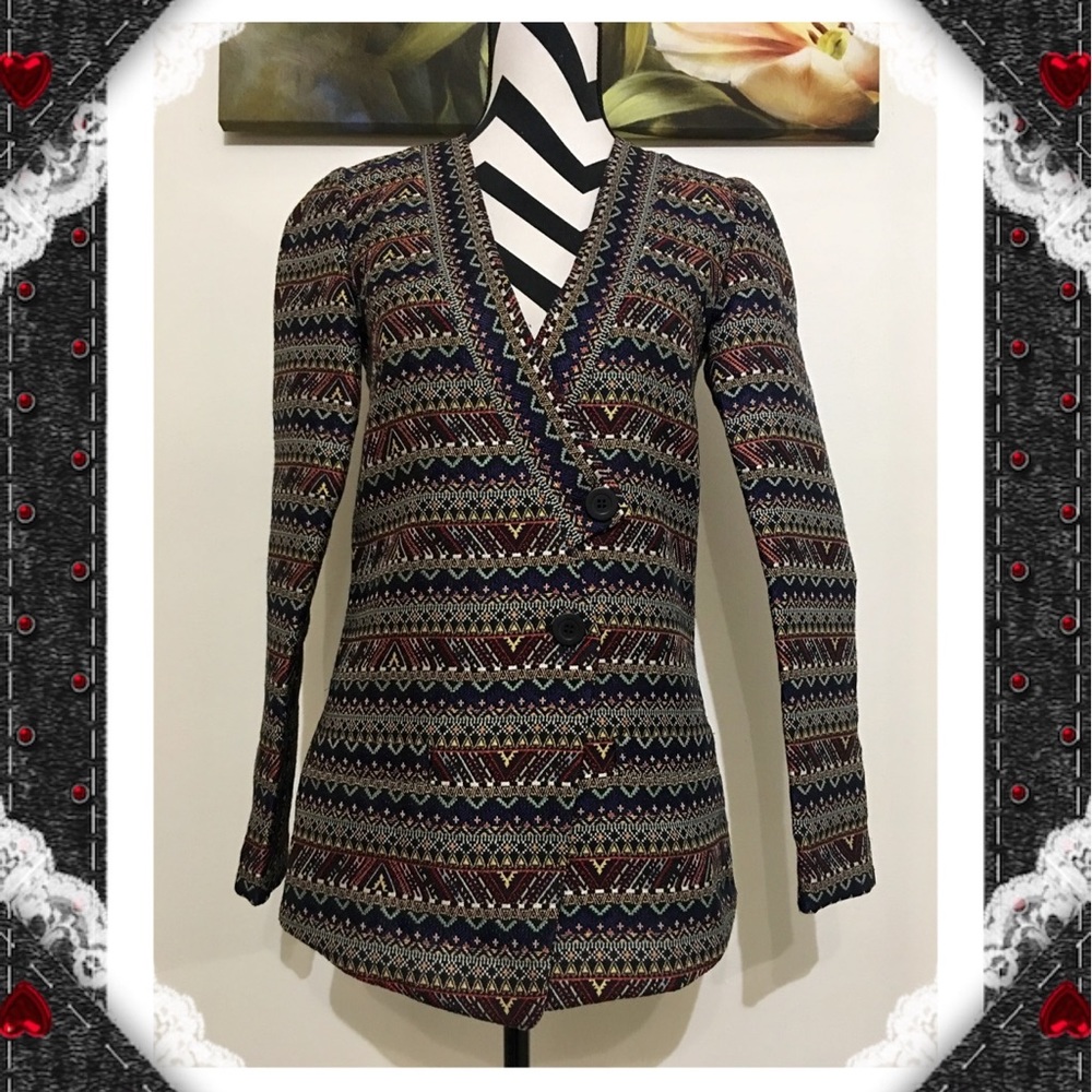 BCBGeneration Art Pattern Blazer